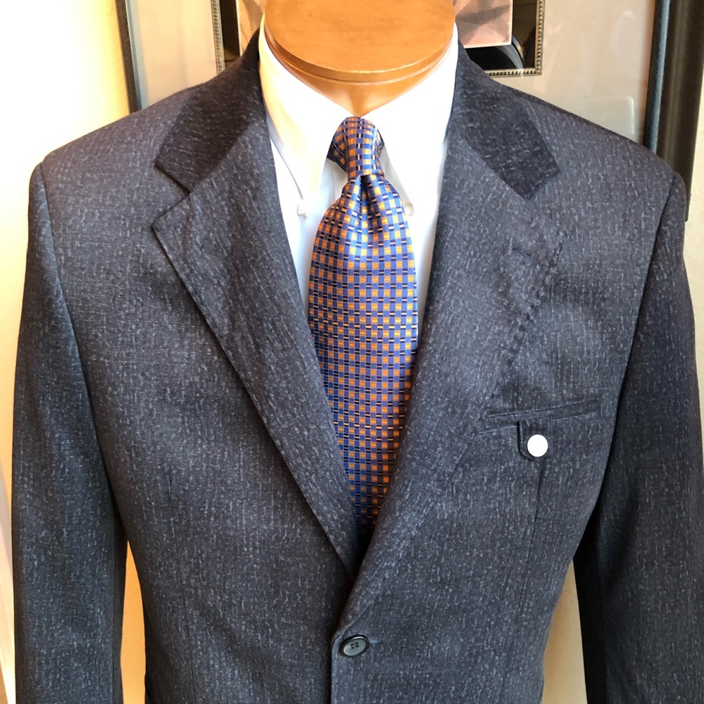 NEW Haupt Gray/Blue Blazer Size 40R